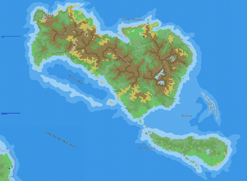 Oceania and Everfeed, 8 miles per hex by Jose Ignacio Ramos Lomelin, January 2018 (version 2)