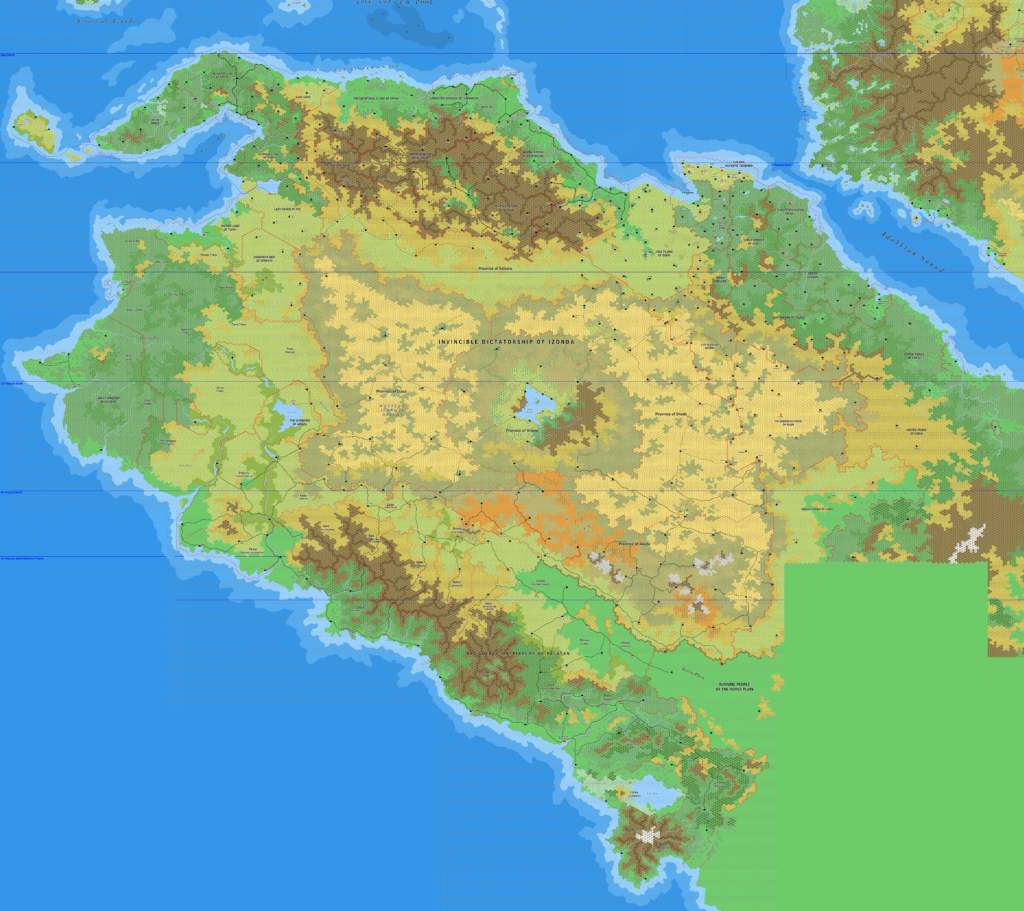 Samarak, 8 miles per hex by Jose Ignacio Ramos Lomelin, February 2018