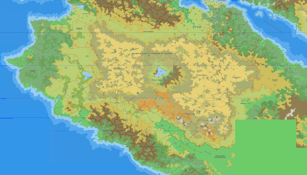 Samarak, 8 miles per hex by Jose Ignacio Ramos Lomelin, February 2018