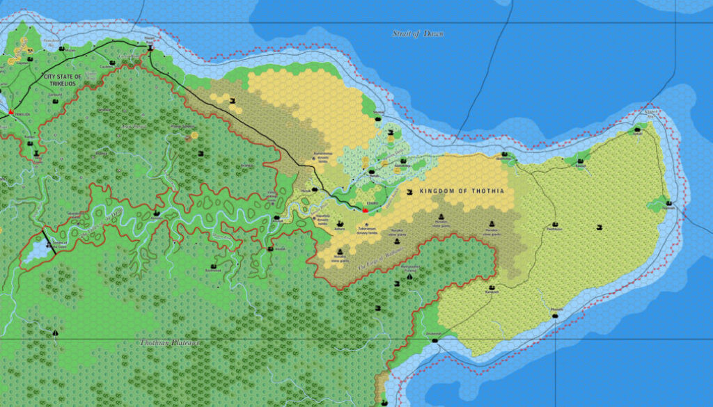 Thothia, 8 miles per hex by Jose Ignacio Ramos Lomelin, March 2018