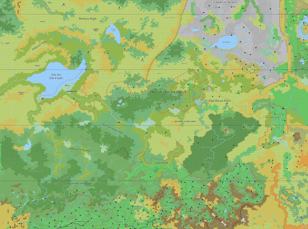 The Yalu Sea Area, 8 miles per hex by Jose Ignacio Ramos Lomelin, March 2018
