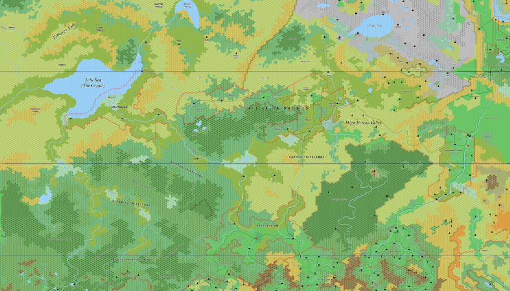 The Yalu Sea Area, 8 miles per hex by Jose Ignacio Ramos Lomelin, March 2018