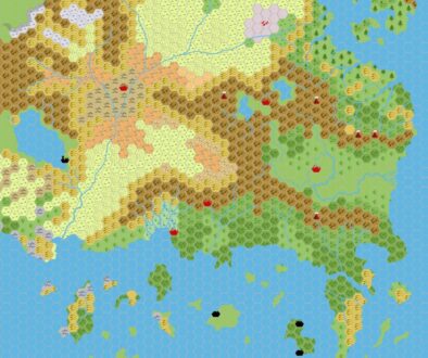 Known World 1000 BC, 24 miles per hex, by John Calvin, September 2008 (version 2)