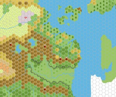 Moadreg 1000 BC, 24 miles per hex, by John Calvin, February 2009