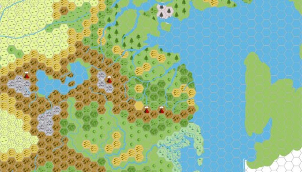 Moadreg 2300 BC, 24 miles per hex, by John Calvin, February 2009