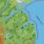 Shimmering Lands Southeast 2300 BC, 8 miles per hex, by John Calvin, March 2009