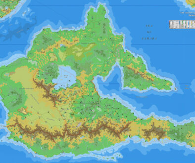 The Island of Bellissaria, 8 miles per hex by Jose Ignacio Ramos Lomelin, July 2018 (version3)