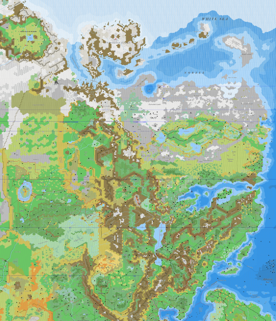 Northeastern Brun, 8 miles per hex by Jose Ignacio Ramos Lomelin, January 2019 (version 5)