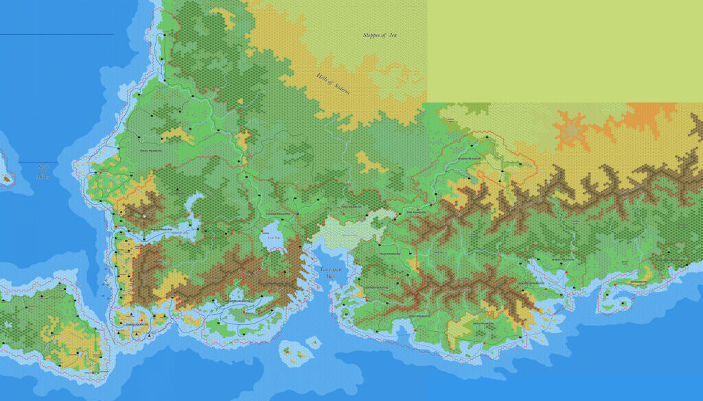 Minaea, 8 miles per hex by Jose Ignacio Ramos Lomelin, July 2019