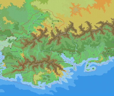 Eastern Minaea, 8 miles per hex by Jose Ignacio Ramos Lomelin, July 2019