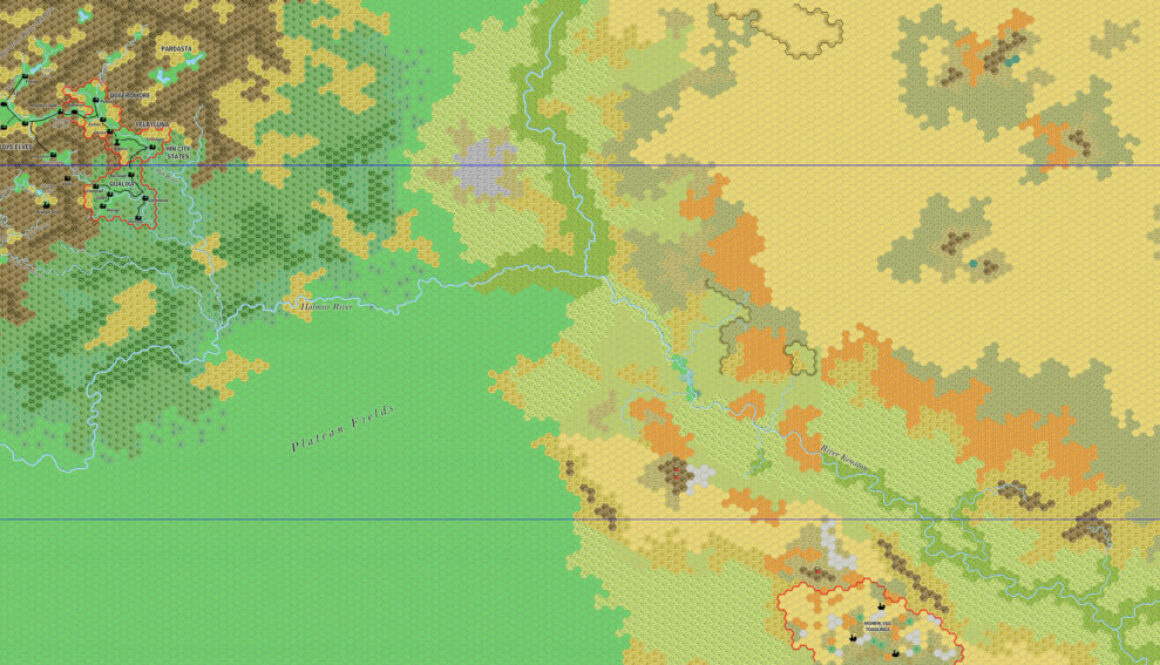 Platea, 8 miles per hex by Jose Ignacio Ramos Lomelin, November 2020