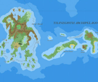 The Thanegioth Archipelago, 2 miles per hex by Jose Ignacio Ramos Lomelin, May 2018