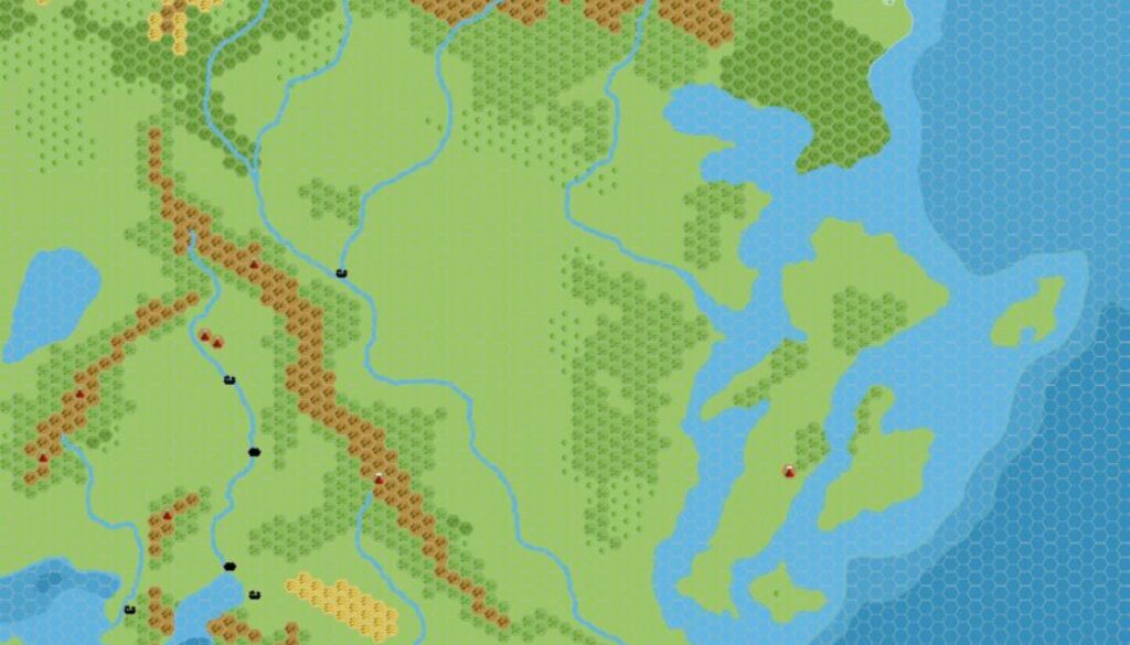 Frontierlands 2300 BC, 8 miles per hex, by John Calvin, September 2009 (version 2)