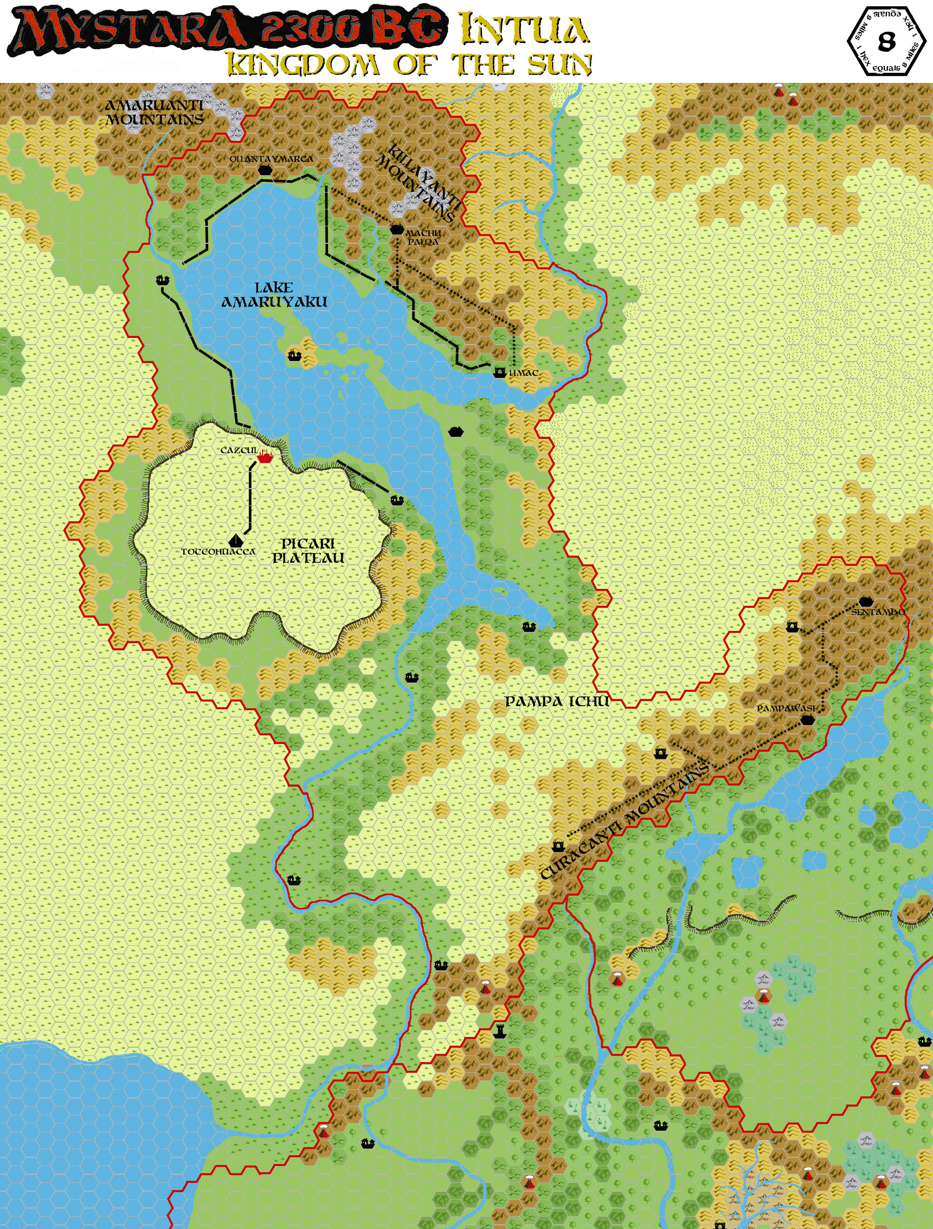 Intua 2300 BC, 8 miles per hex, by John Calvin, July 2010 (version 2)