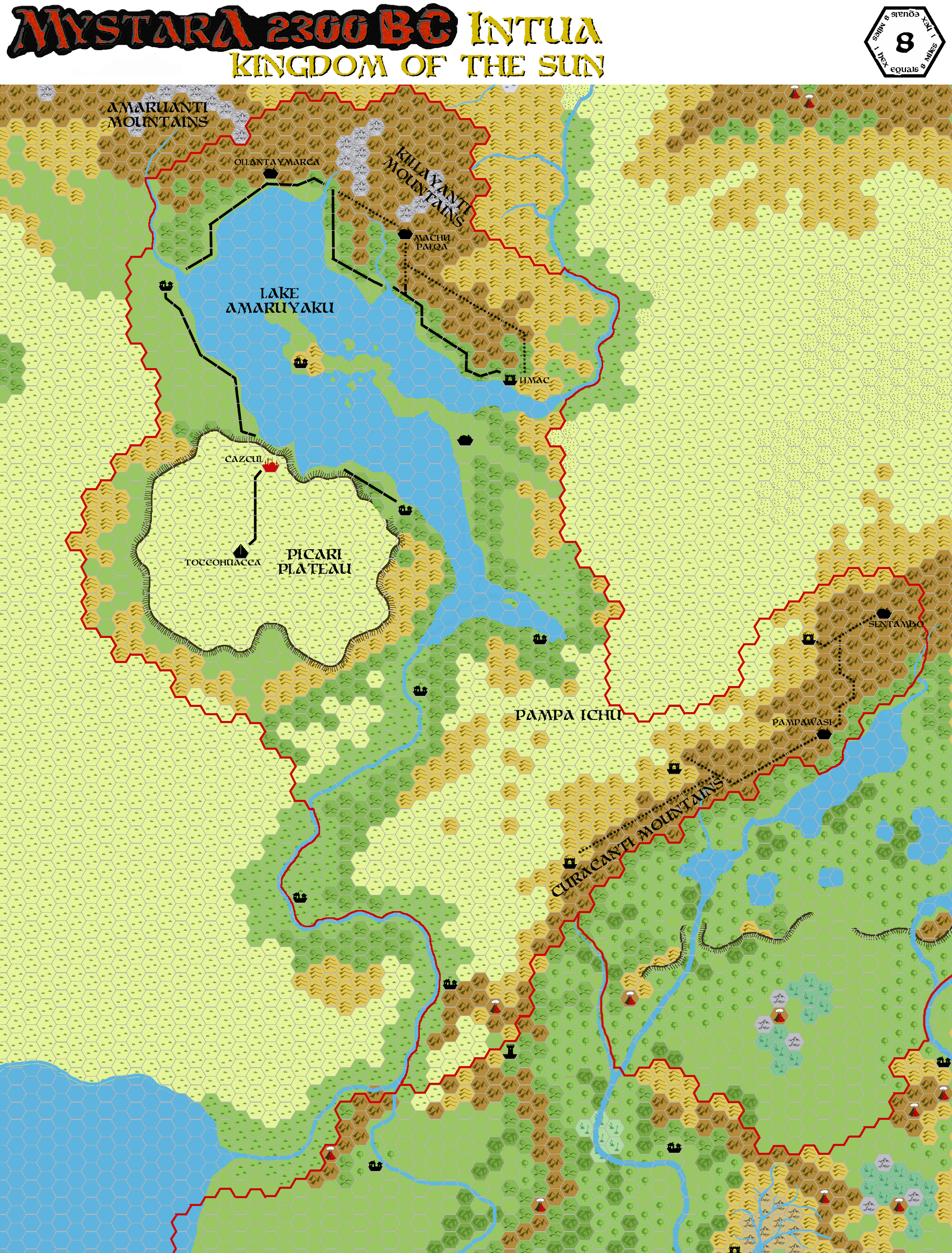 Intua 2300 BC, 8 miles per hex, by John Calvin, July 2010 (version 2)
