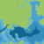 Known World 2300 BC Working Coastlines, 8 miles per hex, by John Calvin, September 2009