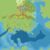 Known World 2300 BC Working Coastlines, 8 miles per hex, by John Calvin, September 2009 (version 2)
