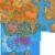 Known World Coastlines, 8 miles per hex, by John Calvin, September 2009