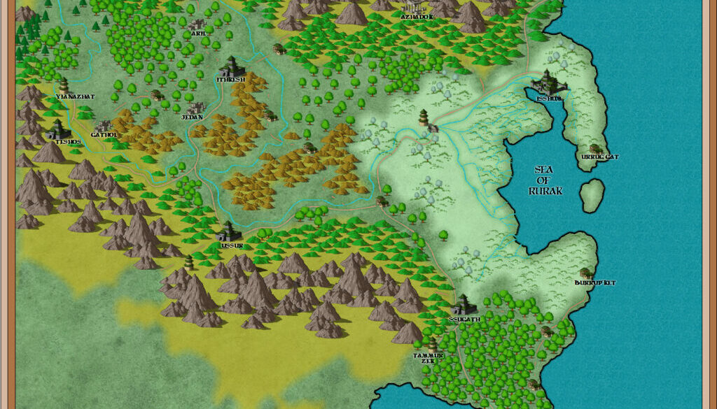 Mogreth 2300 BC, Campaign Cartographer 3 style, by John Calvin, August 2010