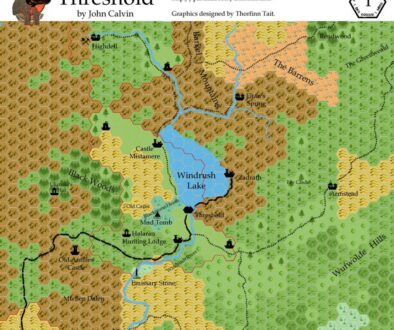 Threshold Area, 1 mile per hex, by John Calvin, August 2009