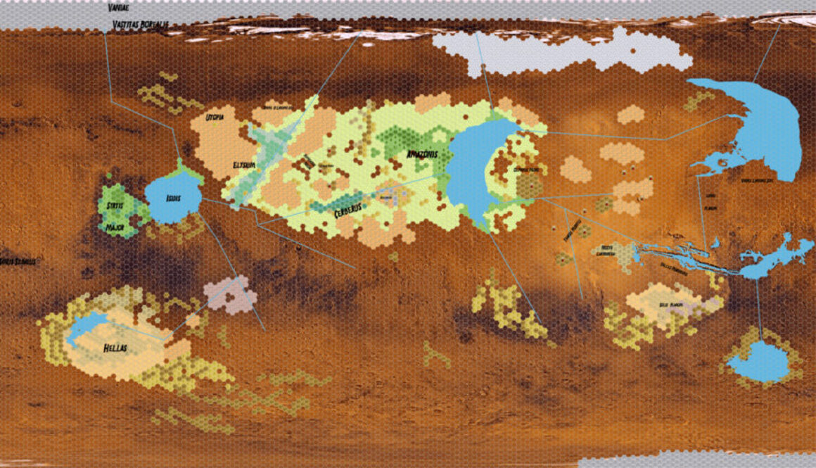 Vaniae, 72 miles per hex, by John Calvin, March 2010 (version 3)