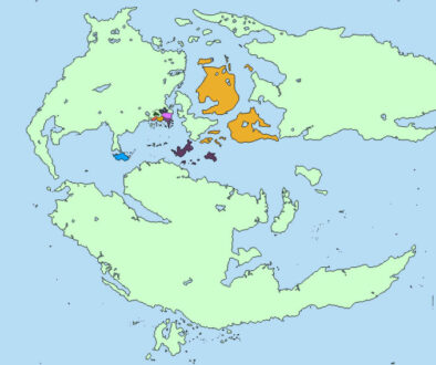 Mystara Political Map, by Emma Rome, August 2015