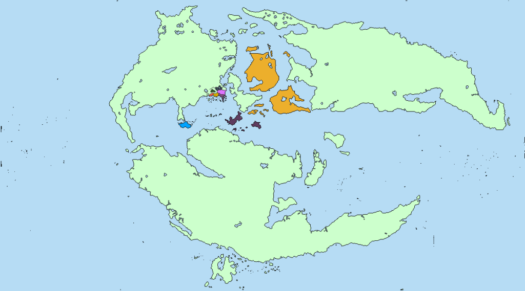 Mystara Political Map, by Emma Rome, August 2015