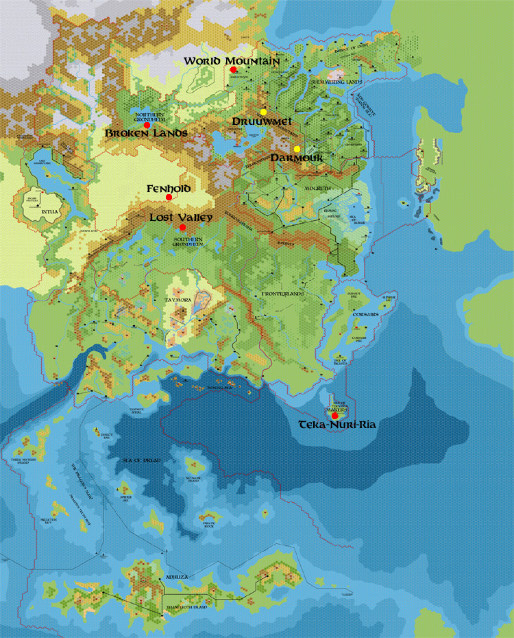 Blackmoor Sites 2300 BC, 8 miles per hex, by John Calvin, August 2012 (version 3)