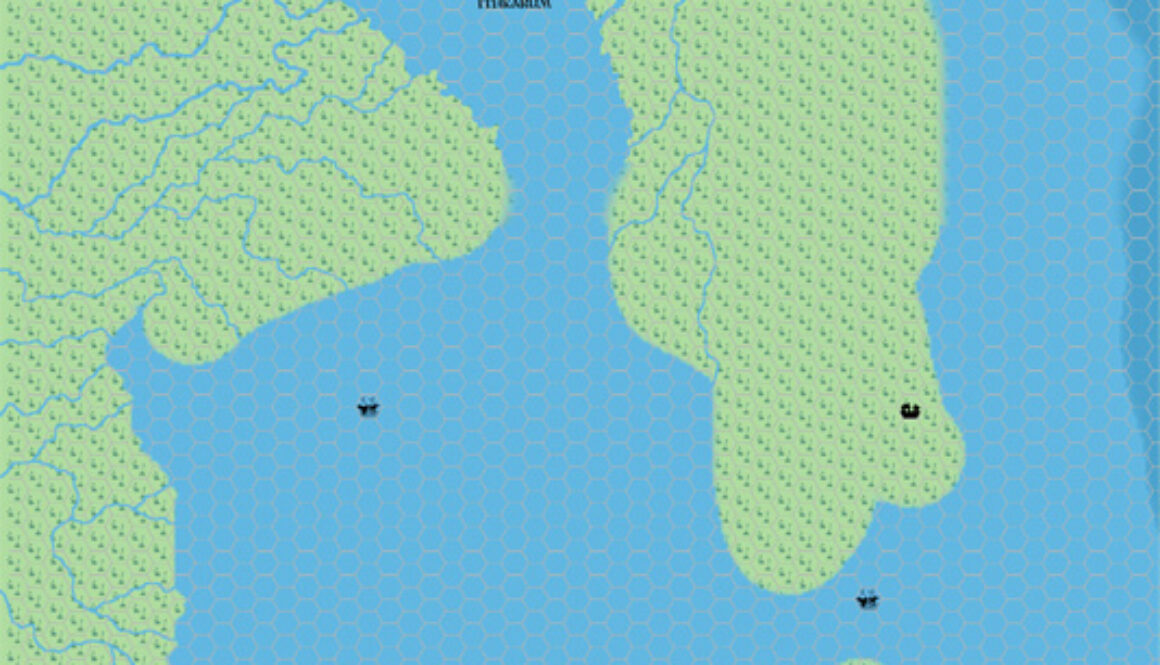 Isshum 2300 BC, 2 miles per hex, by John Calvin, October 2011