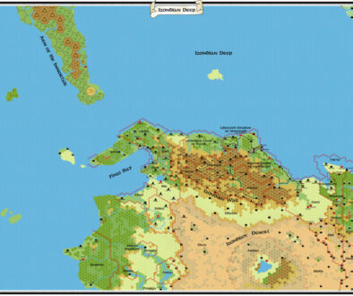 Izondian Deep, 24 miles per hex, by John Calvin, March 2011