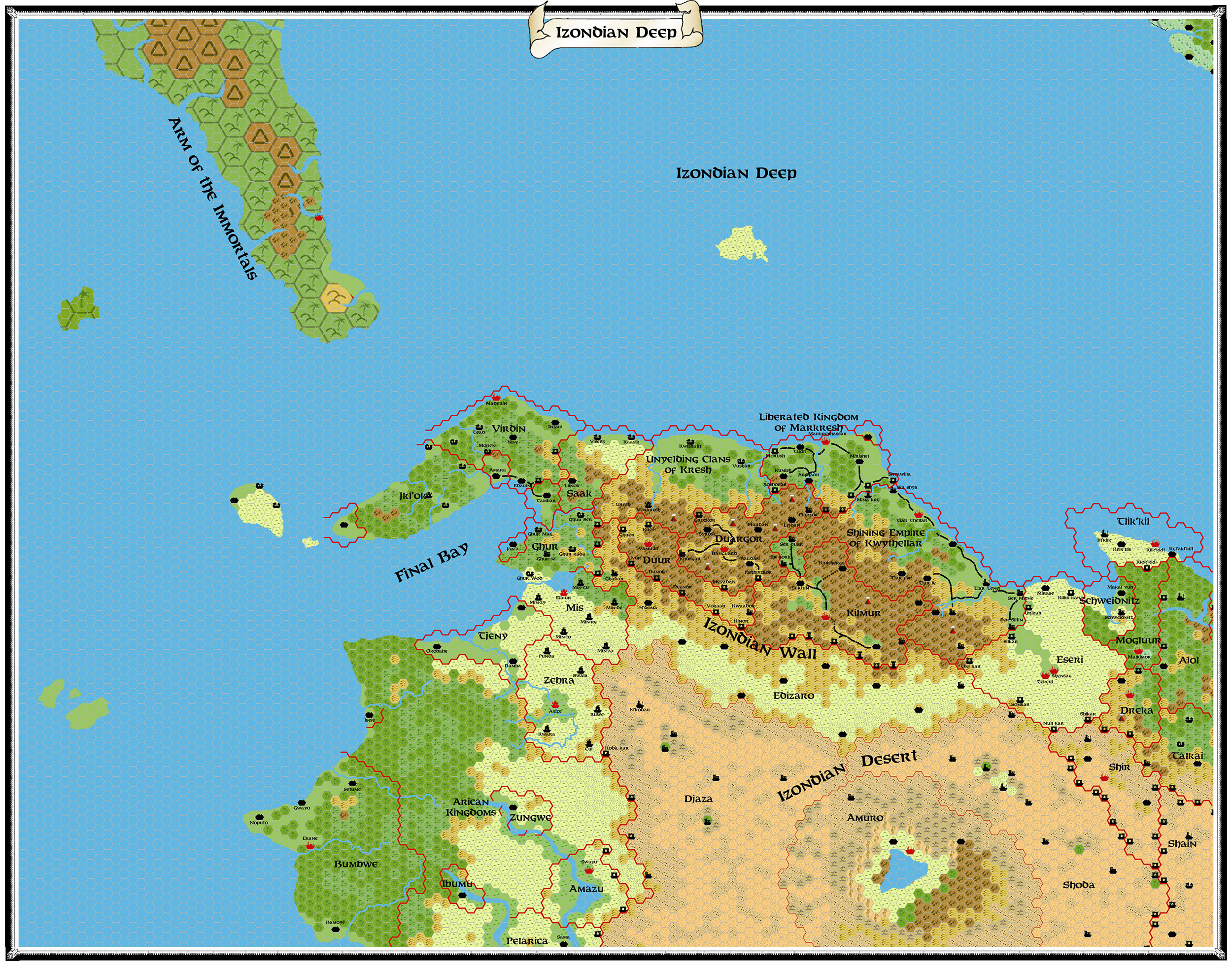 Izondian Deep, 24 miles per hex, by John Calvin, March 2011