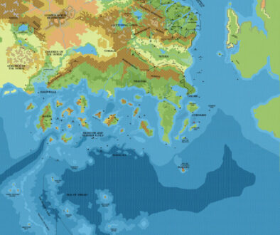 Known World 1700 BC, 8 miles per hex, by John Calvin, January 2012 (version 2)