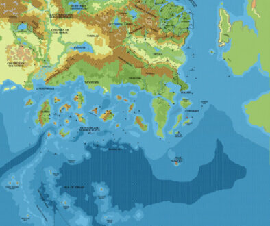 Known World 1720 BC, 8 miles per hex, by John Calvin, January 2012 (version 2)