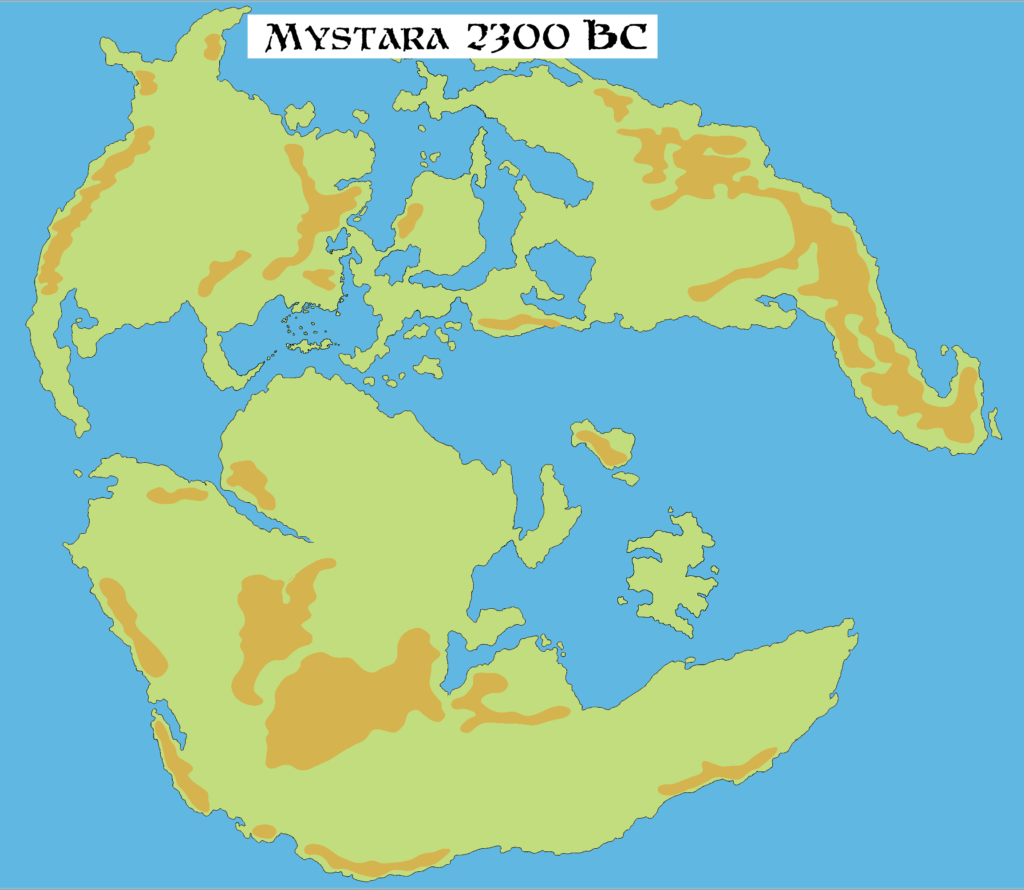 Mystara 2300 BC, by John Calvin, August 2012