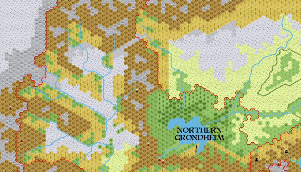 North Grondheim 2300 BC, 8 miles per hex, by John Calvin, July 2012 (version 1)