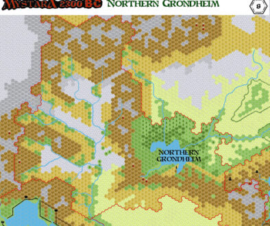 North Grondheim 2300 BC, 8 miles per hex, by John Calvin, July 2012 (version 1)