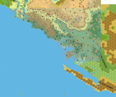 Pelatan, 24 miles per hex, by John Calvin, April 2011 (version 1)