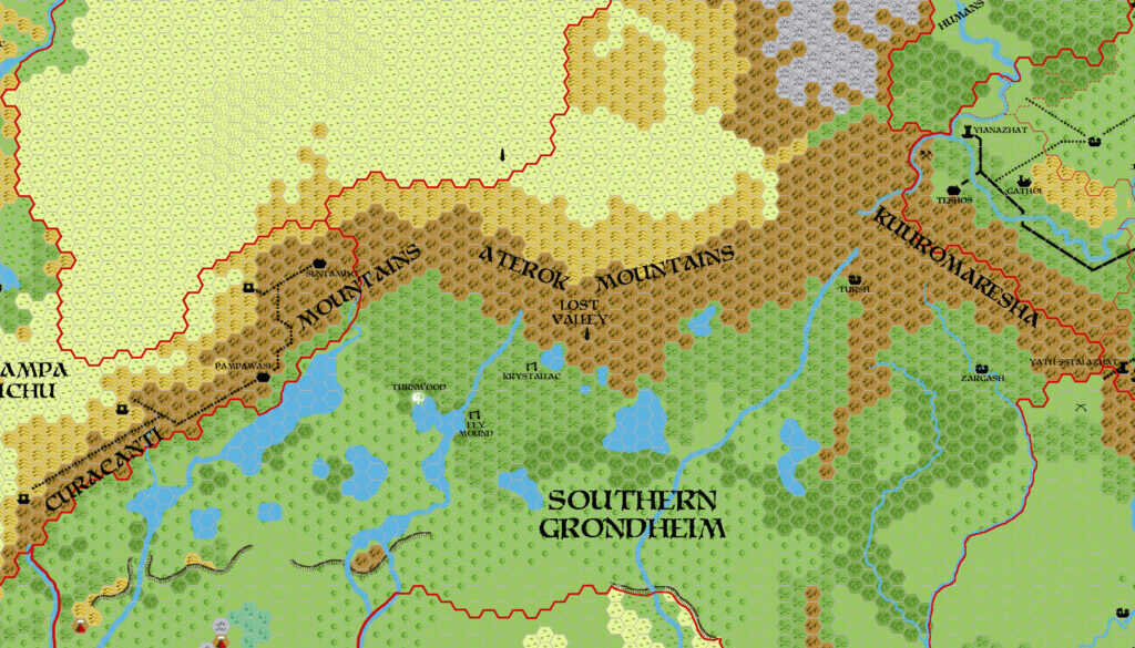 South Grondheim 2300 BC, 8 miles per hex, by John Calvin, July 2012 (version 2)