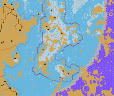Hollow Moon: Spindrift Undersea, 8 miles per hex, by John Calvin, March 2012
