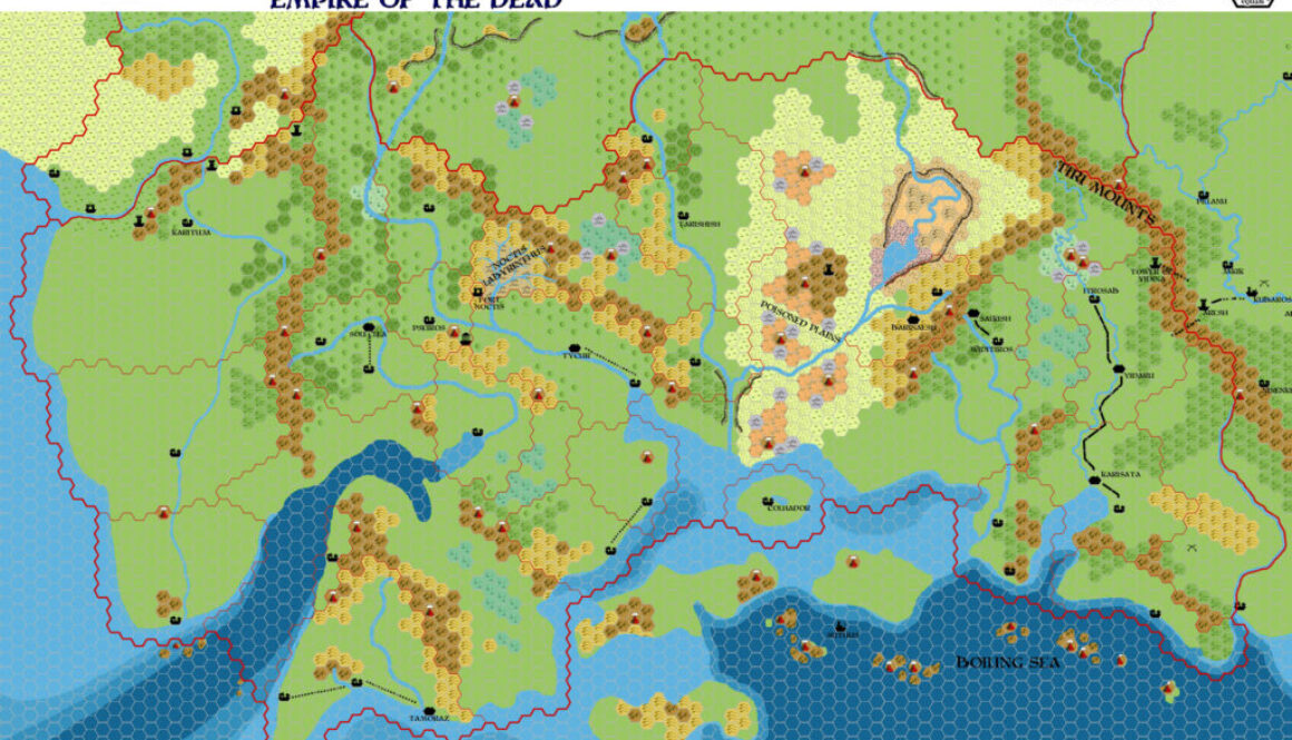 Taymora 2300 BC, 8 miles per hex, by John Calvin, January 2011 (version 4)