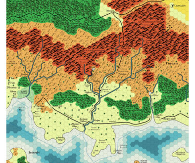 GAZ1 The Grand Duchy of Karameikos, 8 miles per hex, by Emma Rome, August 2026