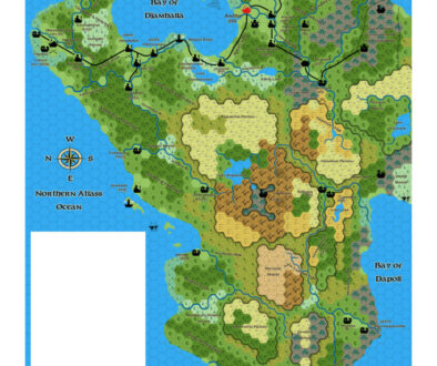 HWA3 Kingdom of Shahjapur, 8 miles per hex, by Emma Rome, April 2026