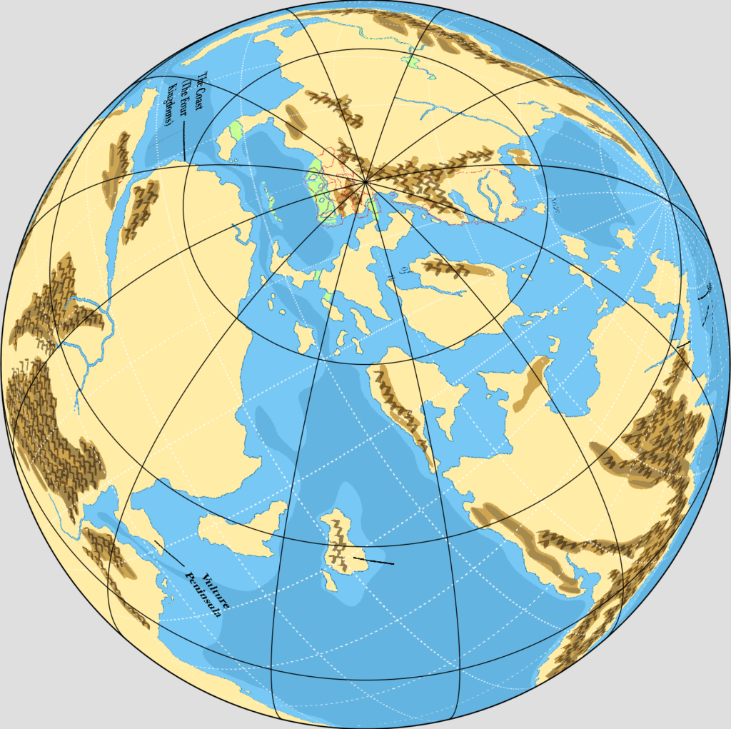 Precataclysmic Mystara Map D, by Emma Rome, January 2022