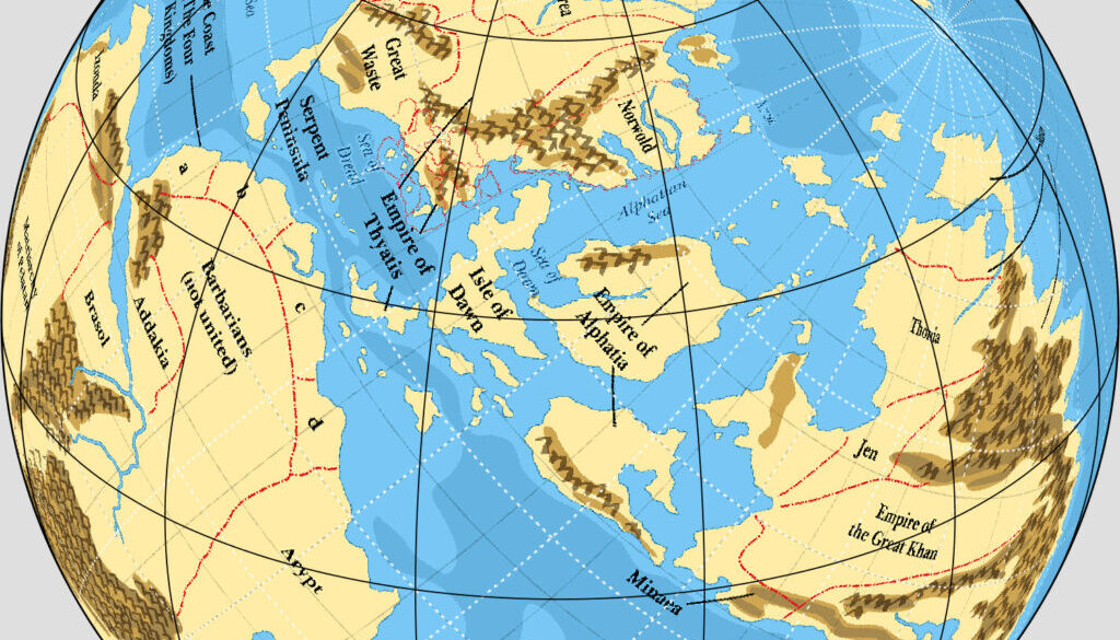 Precataclysmic Mystara Map B, by Emma Rome, January 2022