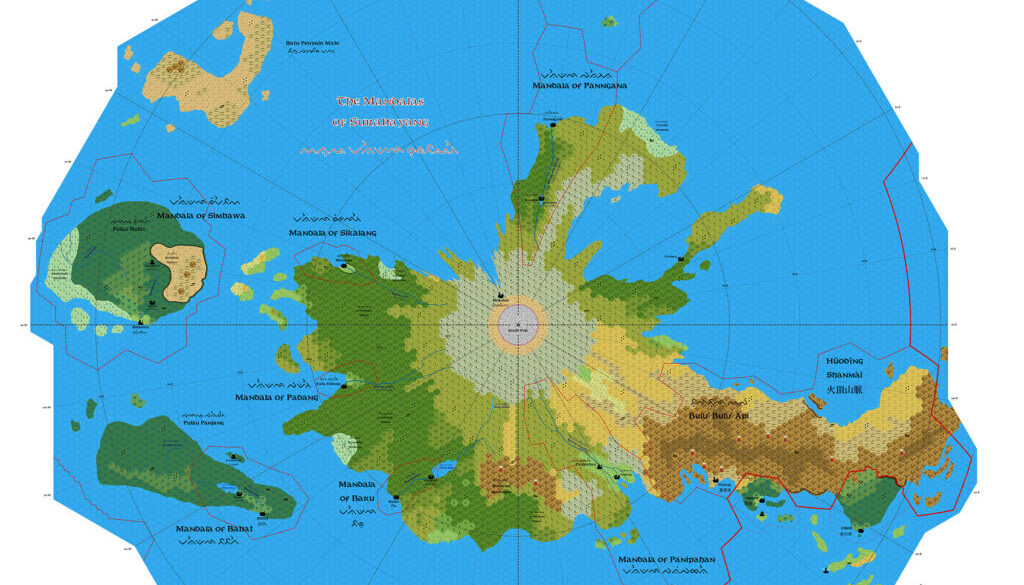 Patera South Pole, 8 miles per hex, by Emma Rome, June 2026