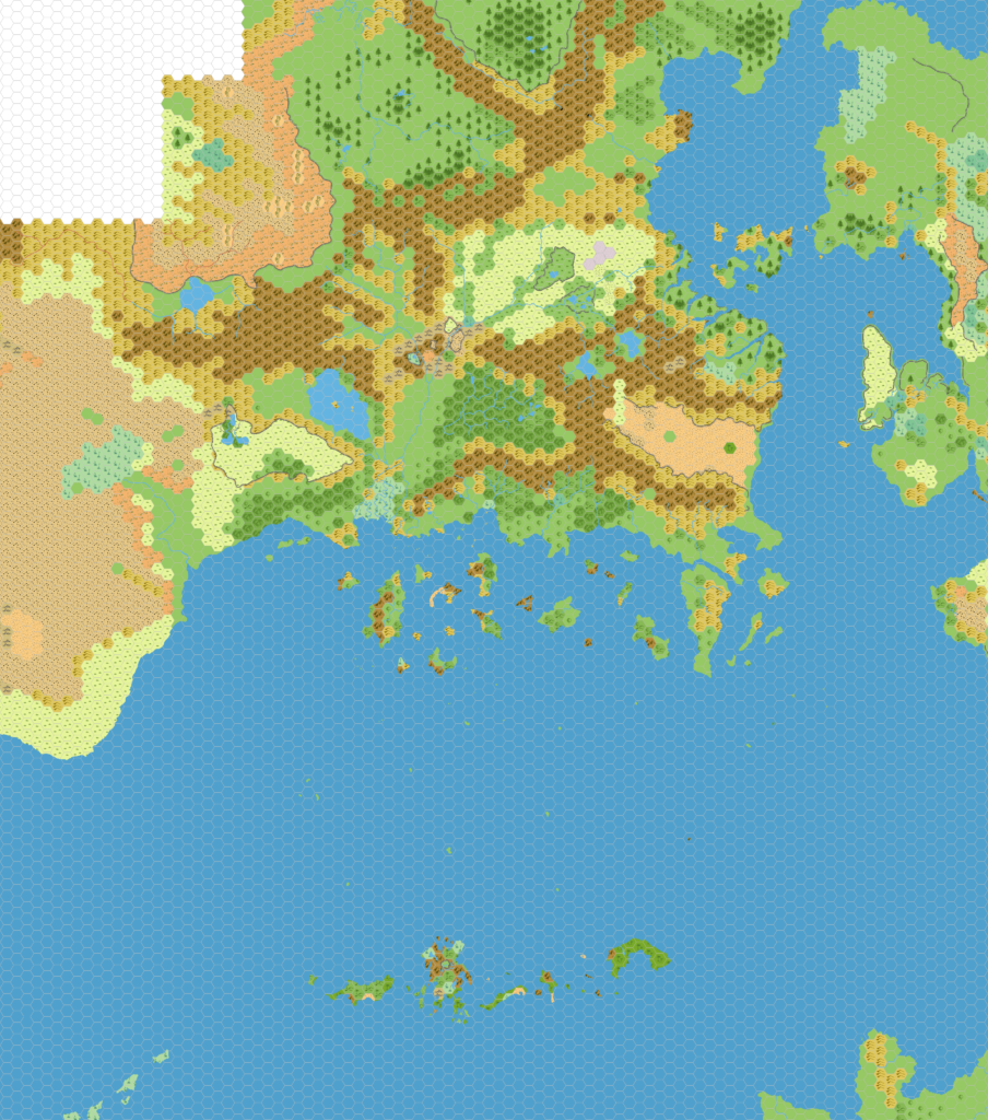 The Known World, 24 miles per hex, by Simone Neri, March 2007 (blank version)