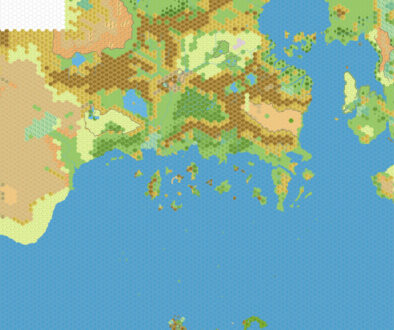 The Known World, 24 miles per hex, by Simone Neri, March 2007 (blank version)
