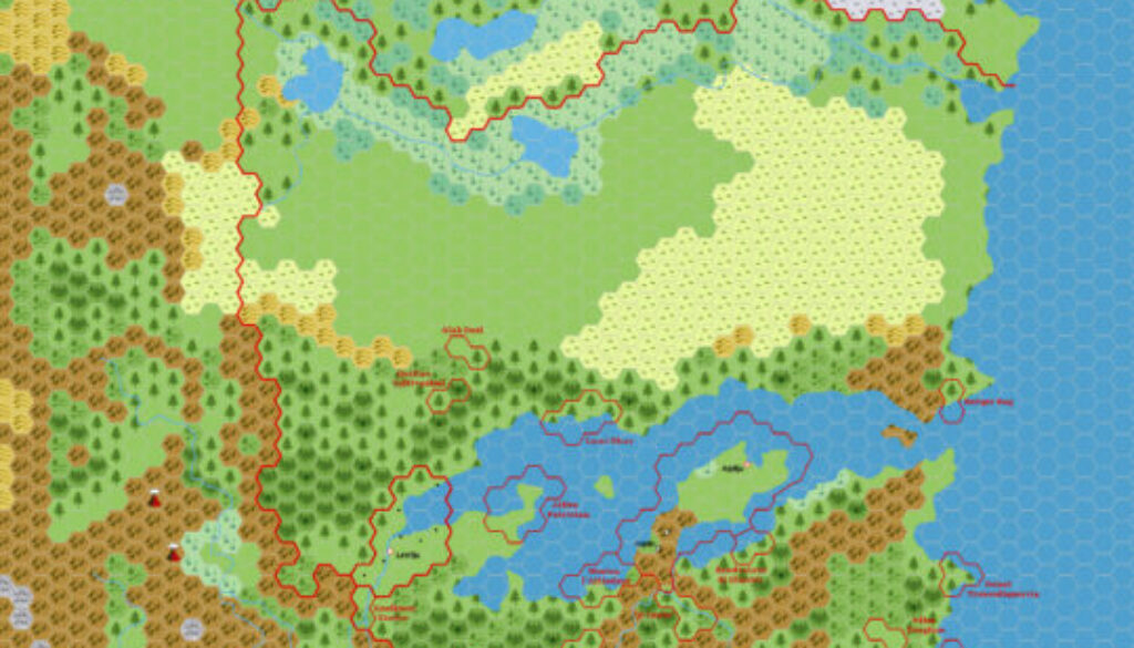 Norwold Domains, 24 miles per hex, by Simone Neri, May 2006 (version 1)