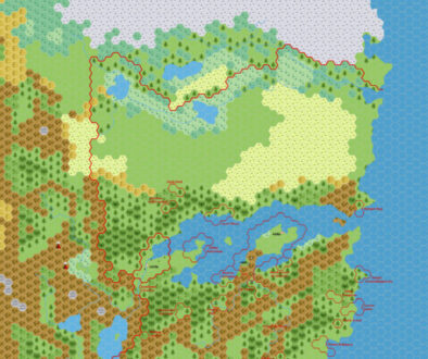 Norwold Domains, 24 miles per hex, by Simone Neri, May 2006 (version 1)