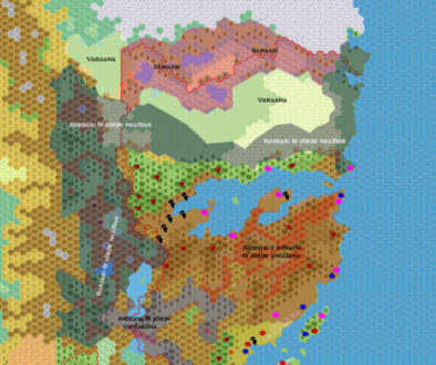 Norwold Ethnographical, 24 miles per hex, by Simone Neri, April 2006 (version 1)